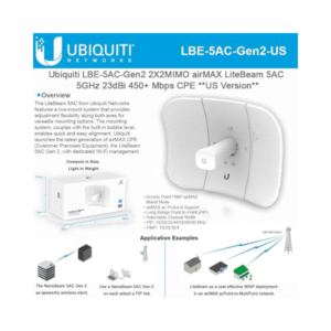 Ubiquiti airMAX LiteBeam 5AC Gen2
